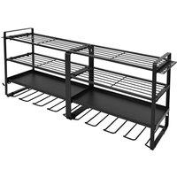 Nordara Heavy Duty Power Tool Organizer Wall Mount Storage Rack in Black | Size: 1800mm x 900mm