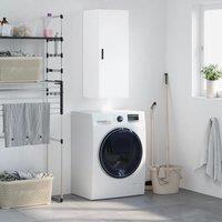 Berkfield Home Wall Mounted Cabinet White 34.5x34x90 cm
