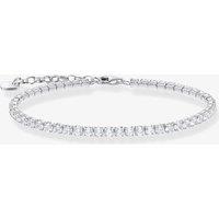 THOMAS SABO Women's Sterling Silver Zirconia Tennis Bracelet A2167-051-14-L19V | Size: Adjustable