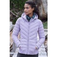 WoolOvers Women's Roama Puffer Jacket in Purple | Size: 16