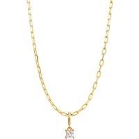 Gold Trip Women's March Birthstone Necklace in Gold