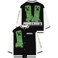 Minecraft Boy's Creeper Bomber Jacket in Black | Size: 7-8 Years