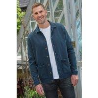 WoolOvers Men's Jersey Cotton Jacket in Blue | Size: XL