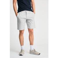 French Connection Men's Cotton Chino Shorts in Light Grey | Size: 2XL