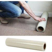 Living and Home 100M x 60Cm Temporary Clear Self Adhesive Protective Film Roll | Size: 100M x 60 cm