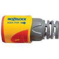 Hozelock 2055 Aquastop Plus Hose Connector For L12.5-15Mm (1/2-5/8In) Hose in Grey