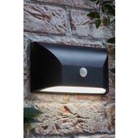 ValueLights Owen Black Downlight IP65 LED PIR Motion Sensor Outdoor Wall Light