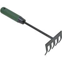 Faithfull Essentials Hand Drag Rake in Green