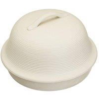 KitchenCraft Round Bread Baking Cloche in Cream