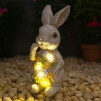 ILFD Group Ltd Solar Bunny Garden Ornament in Grey | Size: 6 Pack