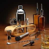 Menkind Connoisseur Creations Stylish Bar 12-Piece Cocktail Set in Clear