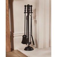 Dibor Vintage Black 5pcs Freestanding Fireside Companion Set Tool Accessory Fire Set