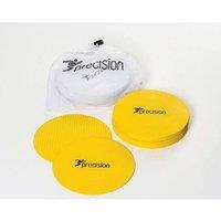Precision Round Rubber Marker Discs (Pack Of 20) in Yellow | Size: Large