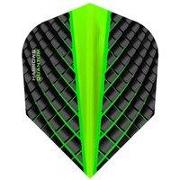 Harrows 100 Micron Quantum Dart Flights Set (Pack of 3) in Green