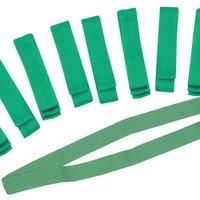 Pre-Sport Team Bands (Pack of 10) in Green | Size: 100 cm