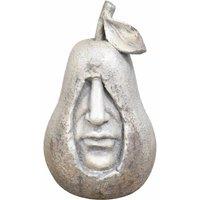 Gifts Direct 2 U Stone Effect Pear Face Garden & Home Decor Sculpture in Beige