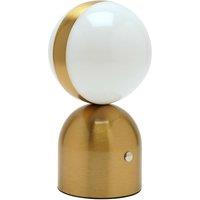 Hestia Bronze Glass Ball USB LED Touch Table Lamp
