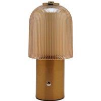 Hestia Bronze USB LED Touch Table Lamp
