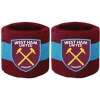 West Ham United FC Cotton Elasticated Wristband Pack of 2 in Maroon
