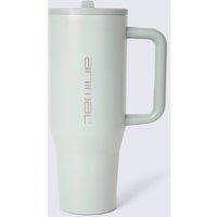 Animal Insulated Easy Grip Handle Durable Built-In Straw Travel Tumbler 1.1L in Pale Green