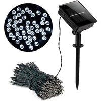 Lovii 50 LED Solar String Lights Outdoor Garden Waterproof Fairy Lights in Cool White