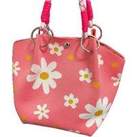 Obasyhig Magnetic-fastening Knitted Versatile Handbag-Style 3 in Bright Pink
