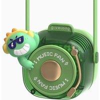 Obasyhig Mini Cartoon NeckHung Fan - Style 1 in Green