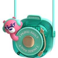 Obasyhig Mini Cartoon NeckHung Fan - Style 2 in Green