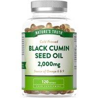Nature's Truth Black Cumin Seed Oil 2000mg - 120 Softgels in Clear | Size: 120 Caps