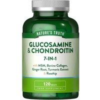 Nature's Truth Glucosamine & Chondroitin 7-in-1 Complex - 120 Tablets in Clear | Size: 120 Caps