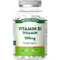 Nature's Truth Vitamin B1 Thiamine 100mg - 60 Tablets in Clear | Size: Pack of 60