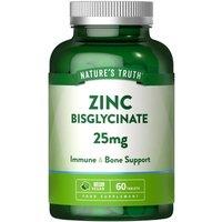 Nature's Truth Zinc 25mg - 60 Tablets in Clear | Size: Pack of 60