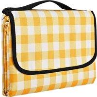 Nordara Yellow Waterproof Picnic Blanket SandFree Mat Camping Beach 200cm