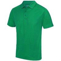 AWDis Men's Just Cool Plain Sports Polo Shirt in Green | Size: Large