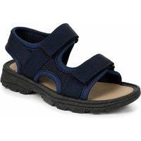 Spot On Men's Double Strap Trekking Sports Sandals in Dark Blue | Size: 2