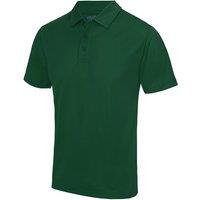 AWDis Men's Just Cool Plain Sports Polo Shirt in Bottle Green | Size: Large