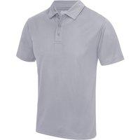 AWDis Men's Just Cool Plain Sports Polo Shirt in Grey | Size: 2XL