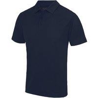 AWDis Men's Just Cool Plain Sports Polo Shirt in Navy | Size: 5XL