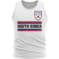 South Korea Men's Mens Core Football Country Sleeveless Tee in White | Size: 2XL