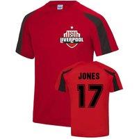 Liverpool Men's Mens Curtis Jones Sports Training Jersey in Red | Size: Small