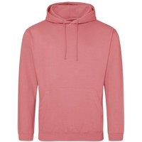 AWDis Men's College Hoodie in Rose | Size: Medium