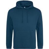 AWDis Men's College Hoodie in Blue | Size: Medium
