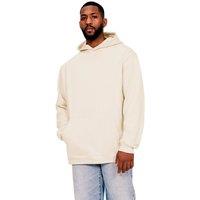 Casual Classics Men's Ringspun Cotton Tall Oversized Hoodie in Ecru | Size: XL