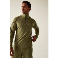 Dare 2b Men's Fuse Up II Lightweight Core Half Zip Stretch Midlayer in Green | Size: XS