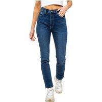 Enzo Women's Straight Leg Slim Fit Jeans in Blue | Size: 18R