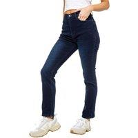 Enzo Women's Straight Leg Slim Fit Jeans in Indigo | Size: 18R