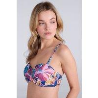 Animal Women's 'Docks' Lightweight Stretchy Stylish Comfortable Bandeau Bikini Top in Purple | Size: 20