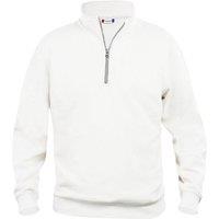 Clique Women's Basic Half Zip Sweatshirt in White | Size: 3XL