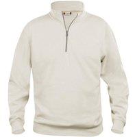 Clique Women's Basic Half Zip Sweatshirt in Light Khaki | Size: 2XL