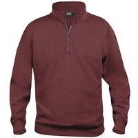 Clique Women's Basic Half Zip Sweatshirt in Burgundy | Size: XS